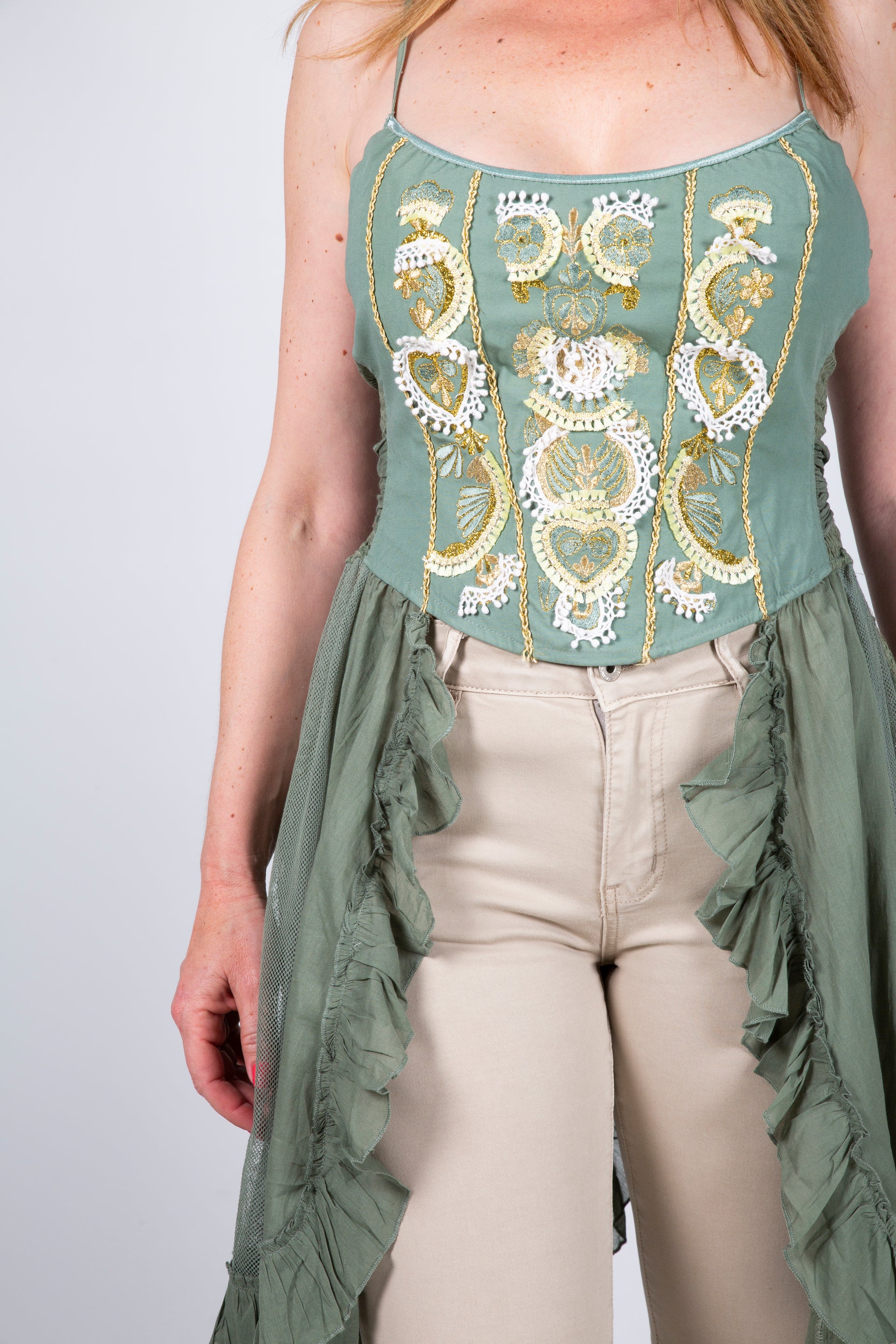 Tulle tail lace corset – La Marquesa Style